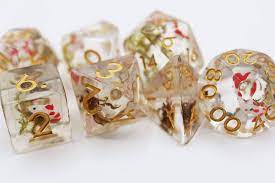 FB Dice Set - Red Koi Fish